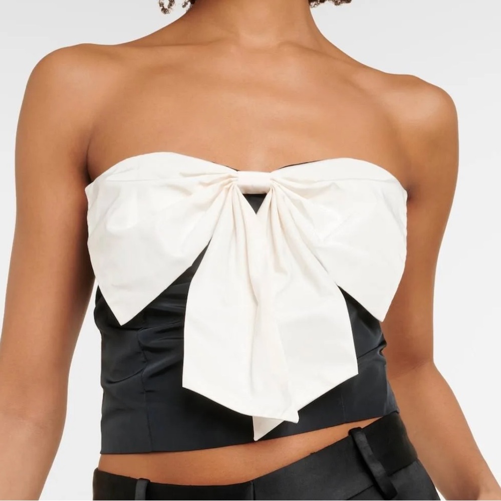 NWT Staud‎ Atticus Strapless Top with Bow - Sold Out Everywhere! - Picture 2 of 6